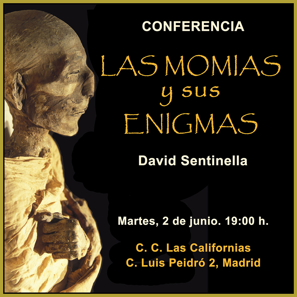 SentinellaDavid's tweet photo. “Las momias y sus enigmas”
📷Martes, 02/06/2026
📷19:00 h.
📷Centro Cultural Las Californias. Calle Luis Peidró 2. Madrid (metro Pacífico).
📷Entrada libre. https://t.co/gF0n73vrIZ