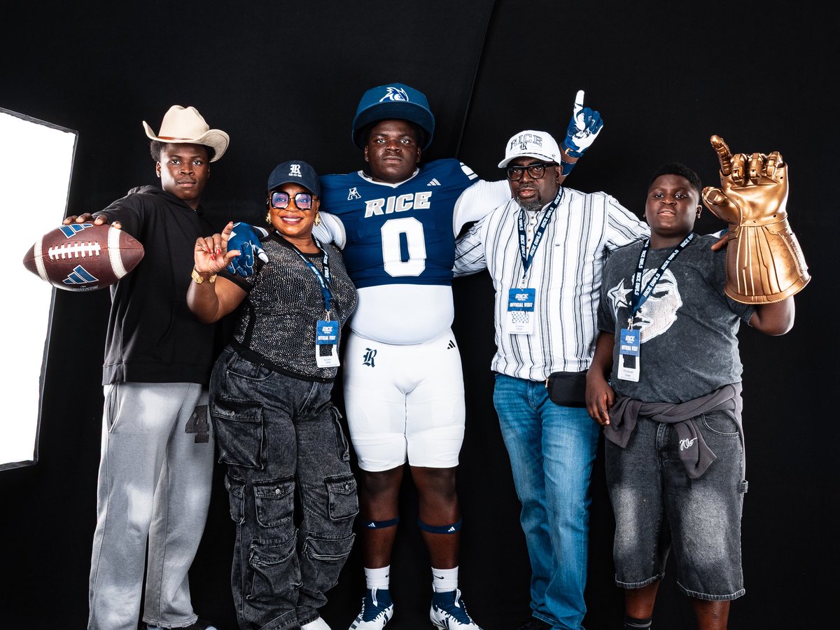 OlaOrebe1's tweet photo. Had a great time at my first ever official visit With @RiceFootball https://t.co/dcvwOBMHjr