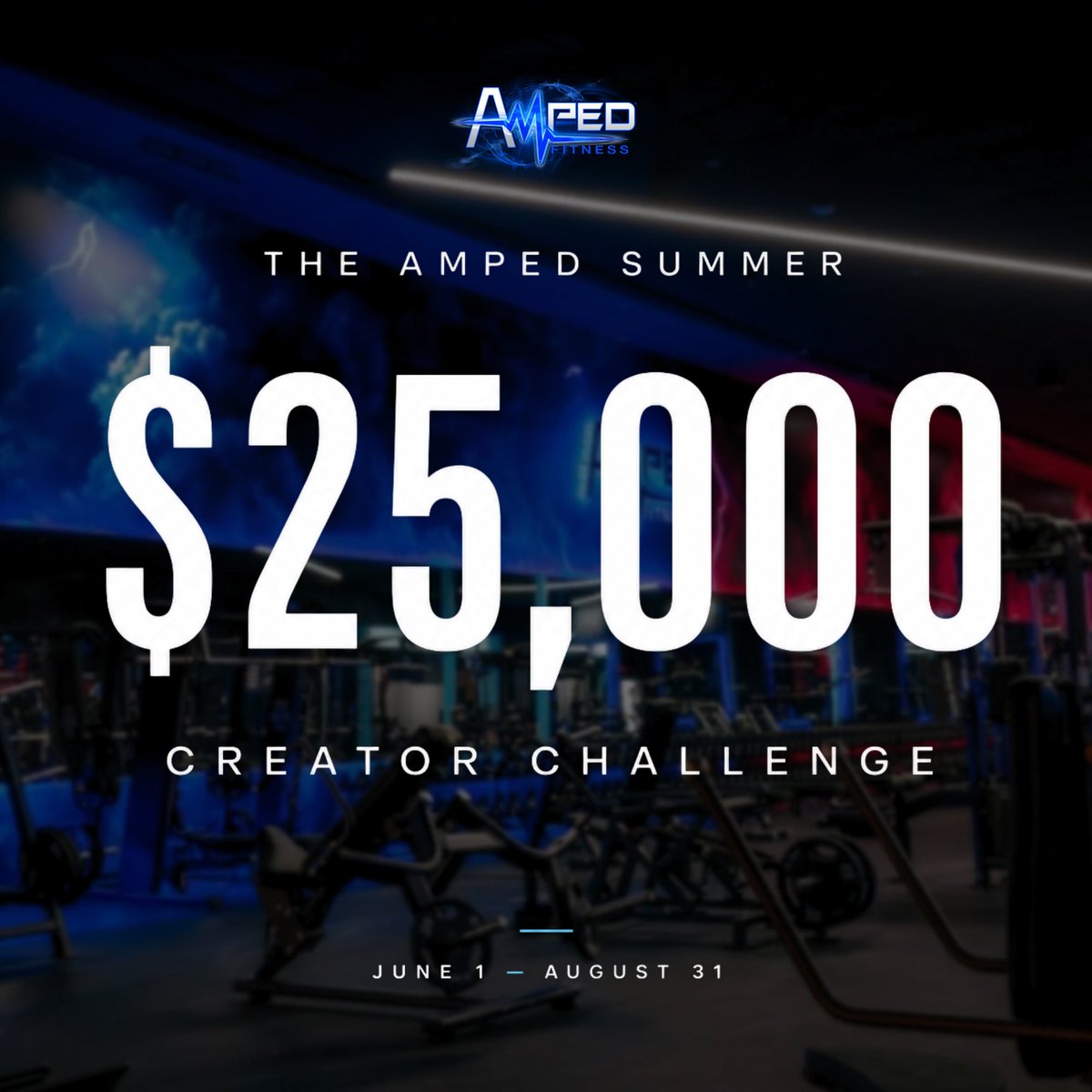 ampeduniverse's tweet photo. The Amped Summer Creator Challenge is here.

As we celebrate 10 years of Amped, we're giving back to the creators who help bring our community to life.

Post your content, use #AmpedSummer, and tag @ampedfitnessgym for a chance to win.

Official rules: https://t.co/Cr0tULJQxH https://t.co/IDZcWDD8FW