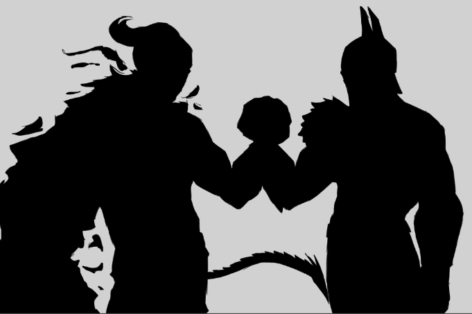 Entity_306's tweet photo. WIP 
their sillouettes look good!

is that batman? https://t.co/0nB5CZdqfk