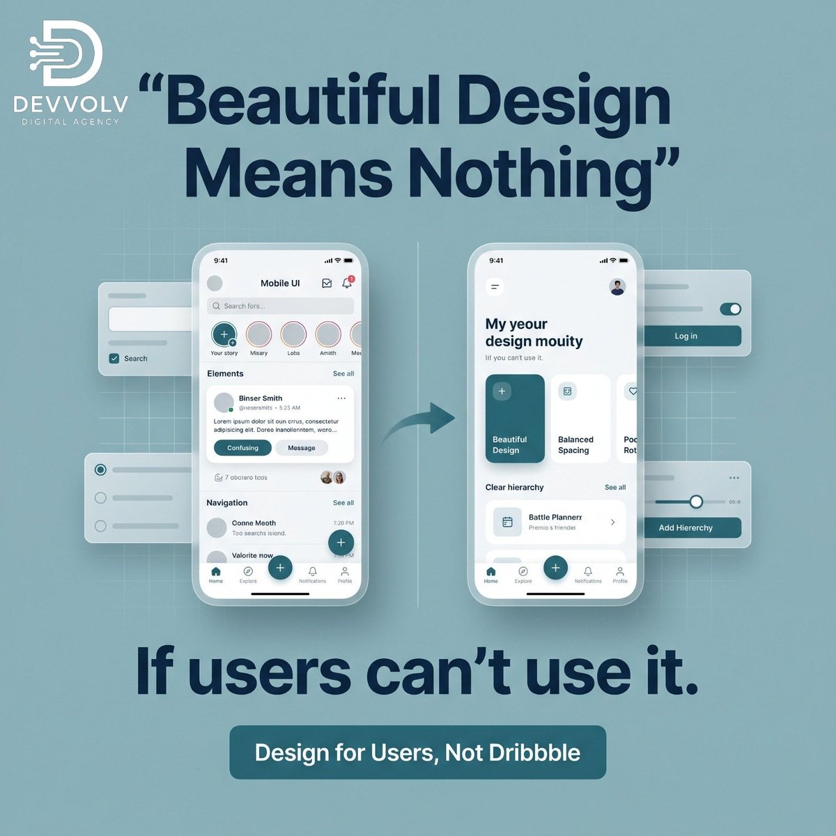 devvolv1Agency's tweet photo. Your product might be incredible but if your user interface is a chaotic mess users will walk away.

People don't leave bad products they leave confusing experiences. Prioritize clarity over complexity.

#UXClarity #SaaSDesign #ProductStrategy https://t.co/jEkJdQxwHR