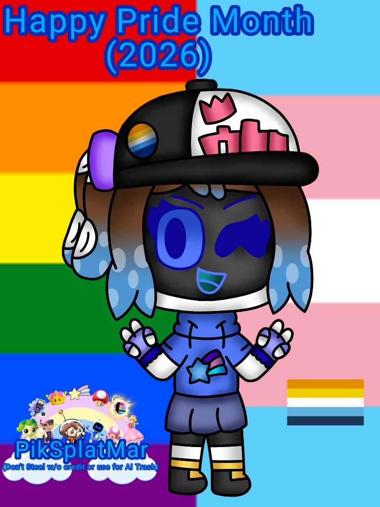 PikSplatMar's tweet photo. Happy Pride Month(2026)🏳️‍🌈🏳️‍⚧️💖⭐

❤️/♻️ are free(not forcing)
#Splatoon3 #Splatoon2 #Splatoon #SFW #Astrobot #PrideMonth #OC #Nintendo #Playstation #TeamAsobi https://t.co/31dR0hYPOQ