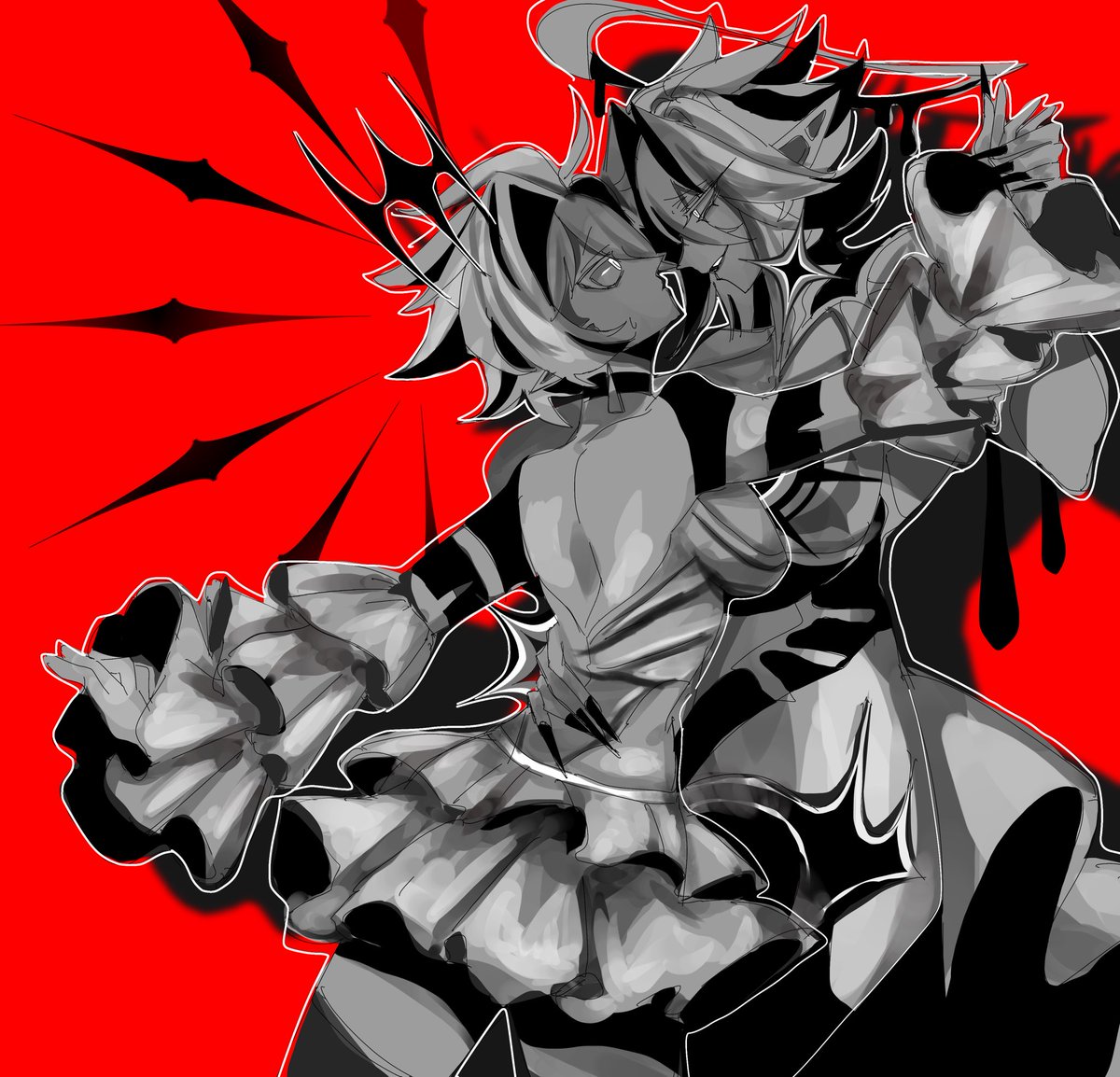 valetknown's tweet photo. ⬅️The OC on the left is @catnip_1009 

➡️my oc https://t.co/jE96S8UZry