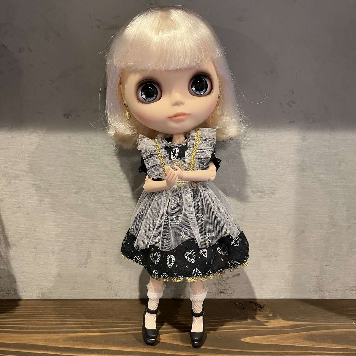 カスタムブライス ❁ アンジェリカイブ アウトフィットセット Blythe 二重瞼がかなり上手く出来た気がするー！ ってかデフォルトのアウト