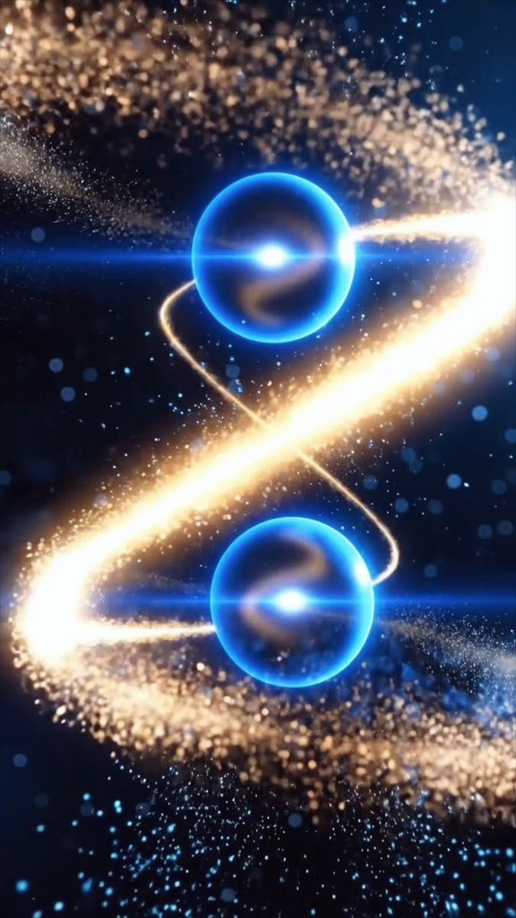 AstronomyVibes's tweet photo. ⚡Scientists Just Measured the Speed of Quantum Magic 🤯

For a long time, scientists believed quantum entanglement happens instantly — with no time at all. But now, they have discovered something shocking: it actually takes a tiny bit of time. A time so small it is hard to imagine — called an attosecond.

Inside an atom, a strong laser hits and knocks one tiny particle, called an electron, out of the atom. Another electron stays inside. But instead of becoming separate, the two become strangely connected. Whatever happens to one also affects the other, even if they are far apart. It’s like having two coins that always show the same side when you flip them.

The strange part is this: the electron that flies away doesn’t know exactly when it left. It is in a blurry state between moments. And that tiny time difference is linked to the energy of the electron left behind. Scientists found this delay is only about 232 attoseconds — a number so small it is almost impossible to feel.

This proves that quantum entanglement is not magic. It is a real process that happens over a very short time — and now we can measure it.

This matters because future technology like super-fast computers and unbreakable messages depend on entanglement. By learning how it starts, scientists can one day learn how to control it.

Even in the smallest moments, the universe is doing something incredible. ✨️