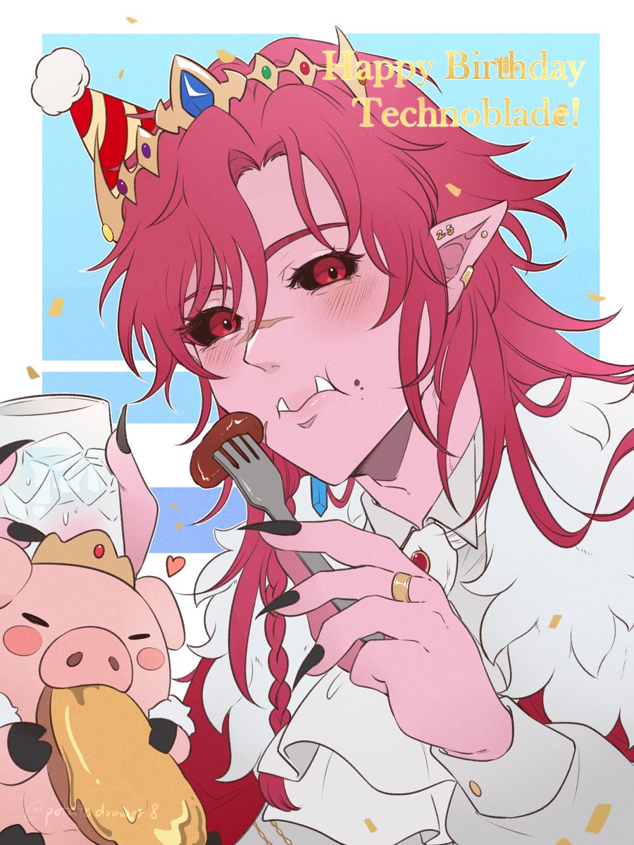 potatodrawer8's tweet photo. Happy birthday Techno 👑🐷
-2026- https://t.co/4EprZHHes9