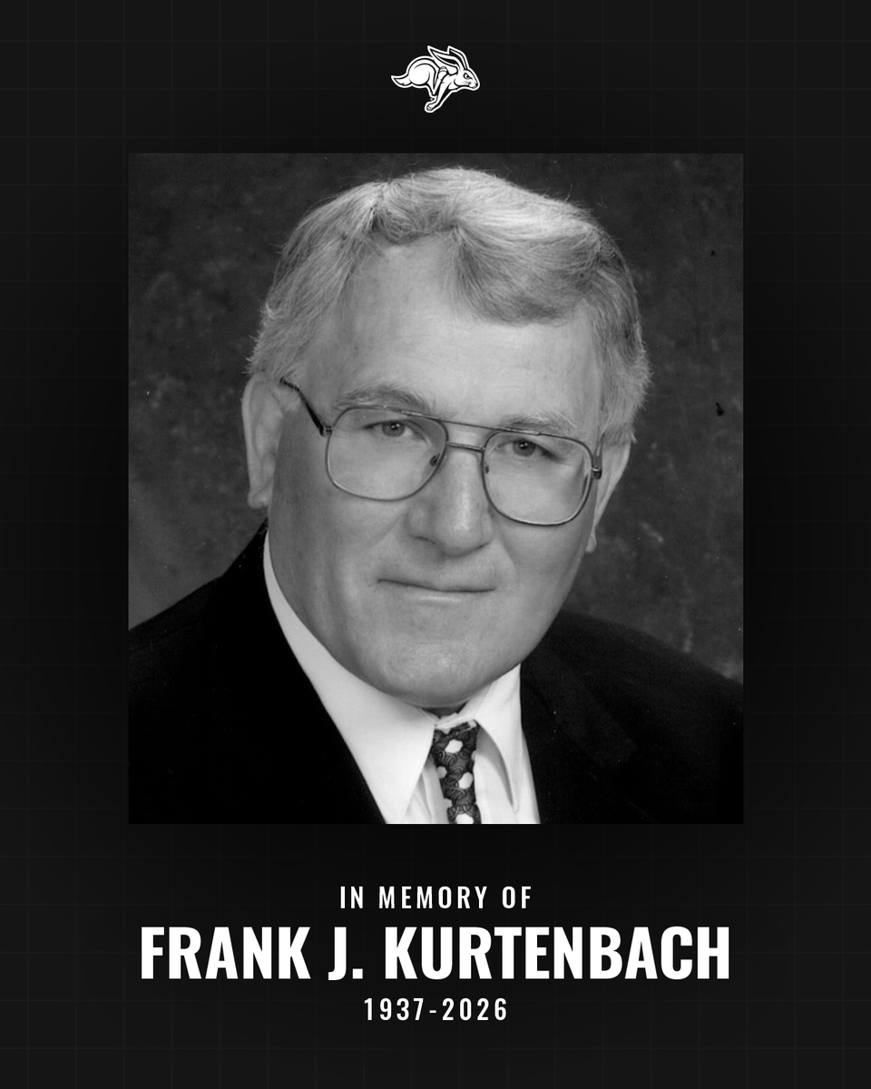 GoJacksWrestle's tweet photo. We are mourning the loss of former student-athlete, head coach, and longtime supporter of Jackrabbit Athletics and SDSU Wrestling, Frank Kurtenbach.

Our thoughts are with his family during this time. 

📰: https://t.co/x0FCj2xLWU

#GetJacked x #GoJacks🐰 https://t.co/xlhUGDXOBy