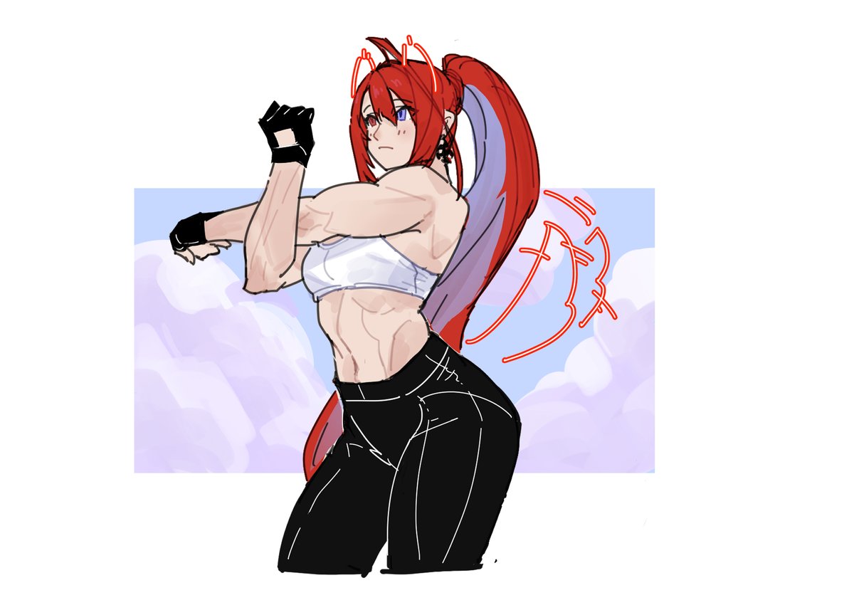 SaltedfishC's tweet photo. Why does Liz have such strong big-dog energy? I wonder why~

#BloodflameArt https://t.co/56w2F339mr