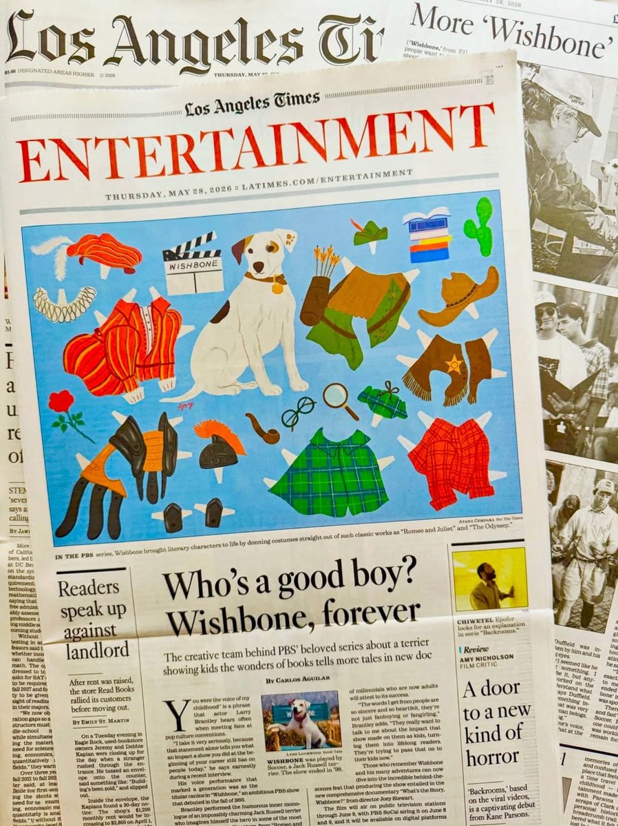blake_calhoun's tweet photo. I know not that many people actually take a physical paper these days, but still pretty darn cool seeing the new movie on the cover of the LA Times Entertainment section. 👀 https://t.co/CFWrostDFl
