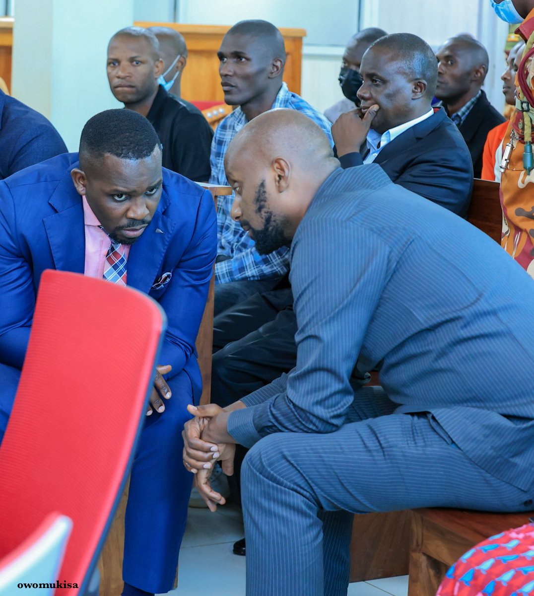 DavidLRubongoya's tweet photo. Spent most of the day at the International Crimes Division of the High Court, where we stood surety for Hon. Muhammad Muwanga Kivumbi and the other detained comrades. Praying with hope that they will be granted their freedom. They did not commit any offence! https://t.co/LOGYTJQkzE