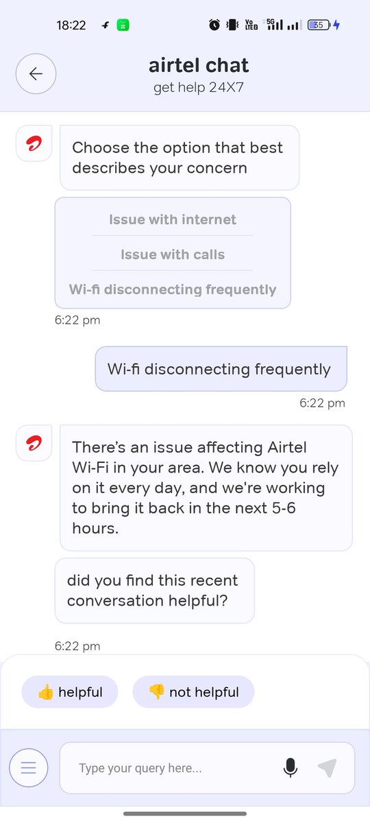 vij_oo's tweet photo. It is long 5 to 6 hours I am waiting for not internet. I am very angry 100%.
Why I paid airtel wifi bill but issue internet wifi.
@Airtel_Presence @airtelnews @TRAI 
#airtel #wifi https://t.co/9stzFxvqdn