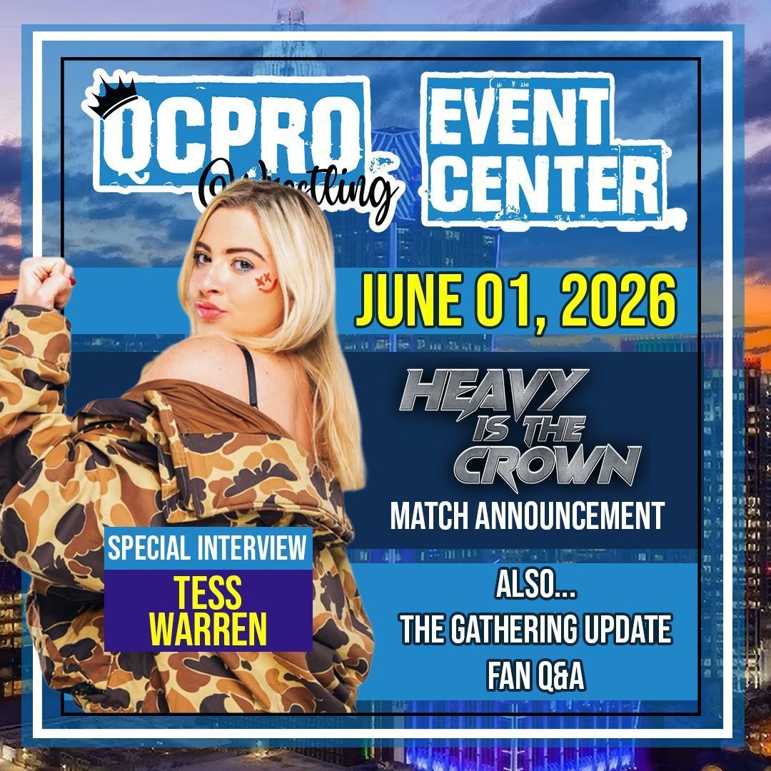 qcprow's tweet photo. Our new weekly podcast, the QCPro Wrestling Event Center, has launched today on YouTube.  Catch an interview with Tess Warren (@tesswarrren) as we talk about the first match announced for Heavy Is The Crown in October!

https://t.co/HXmW90Z5i0 

#qcpro #qcprowrestling #wrestling https://t.co/uHO9QKMU2U