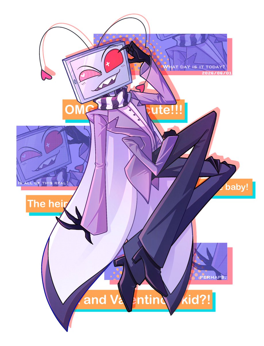 ling_LSRJ's tweet photo. New Heir of The Vees⚡️⚡��⚡️
#Hazbinhotel #vax #staticmoth https://t.co/Luzj73C0HX