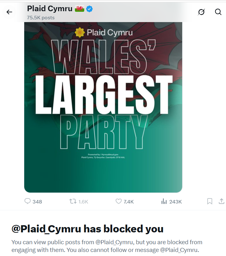 UIBCampaign's tweet photo. Both the @theSNP and @Plaid_Cymru use the same 'tactics' of part of their 'inclusive agenda'😂
Wear it as a badge of honour💯 https://t.co/K2h6sDWFV3