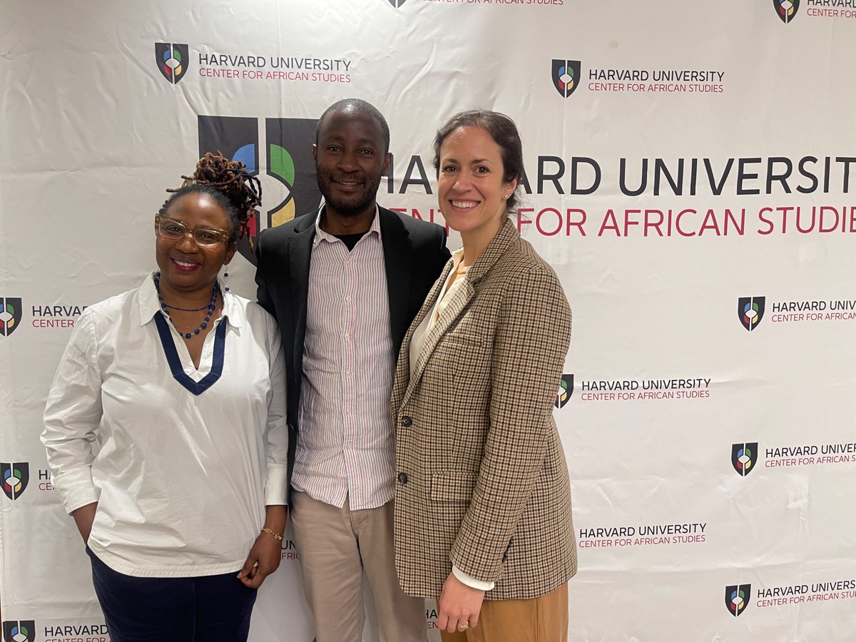ssishuwa's tweet photo. I had a deeply engaging meeting with Emmanuel Akyeampong, Professor of History and of African and African American Studies @Harvard. Emmanuel is one of the greatest African historians who have made a huge contribution to history, methodologically and substantively, and have had an enormous impact in publishing and supporting junior scholars. 

He was generous with his time and advise, providing me with constructive feedback on my forthcoming book that explains why the military in Southern Africa has sustained democracies in some countries, not others, since the reintroduction of multiparty politics in the early 1990s. Like the brilliant and career-nurturing @WildPasts_ back home in Stellenbosch, Emmanuel always sees the big picture, raises the crucial questions, and remains exceedingly unassuming, despite the many accomplishments. He has served as an excellent intellectual guide since my arrival in Massachusetts in January, as has done Professor Zoe Marks. 

Zoe, one of the most distinguished political scientists of modern Africa, is the Faculty Director of Harvard's University-wide Center for African Studies and a Lecturer in Public Policy @Kennedy_School. Her intellectual integrity is only matched by her incredible humility. Zoe inspires as much by the questions she poses as she does by the responses she provides – and that for me is one of the marks of a great academic.

I arrived in a strange and unfamiliar place, but the wonderful and always efficient Rosaline Salifu, the Associate Director of @AfricaHarvard, went beyond and above to ease my anxieties. In no time, Rosaline made this place feel like home through the small and personal acts of help that gave expression to ubuntu: that intangible connection that we share as humans. Rosaline could not have been a more perfect ambassador for the Center. 
 
https://t.co/gOkMccZuGl