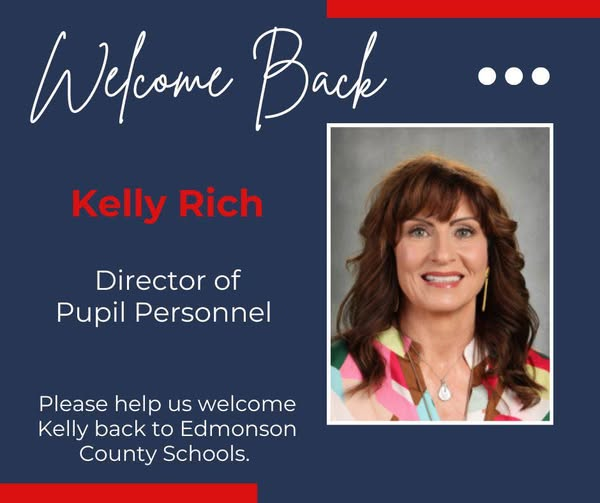 WKU_SLPS's tweet photo. Congratulations to one of our Education Administration alumni, Mrs. Kelly Rich, for being named the new Director of Pupil Personnel for Edmonson County Schools. We're excited to see the good things she does for the students of EC. Go Tops!
@WKUCEBS https://t.co/ICXWumm8Bo