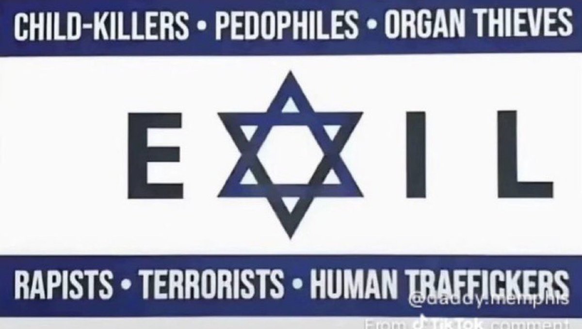 angtim's tweet photo. @GeneralMCNews Israel’s demonic asses… imagine that 🙄 https://t.co/zkfuFh7bYS