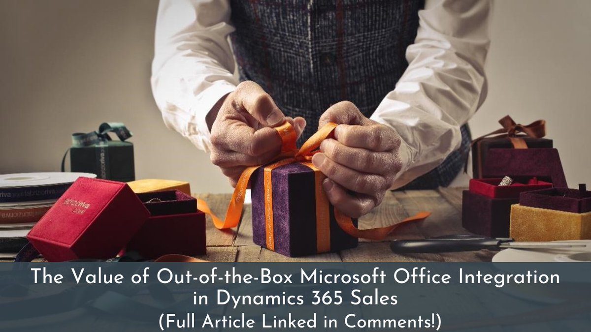 AzambaInc's tweet photo. Want more out of Dynamics 365 than basic tracking and data storage?

The Microsoft Office integration helps teams work inside CRM using the tools they already know.

That means they can keep using tools like Teams and SharePoint without clunky integrations.

Learn more below. ⬇️ https://t.co/6Rgp5oflIU