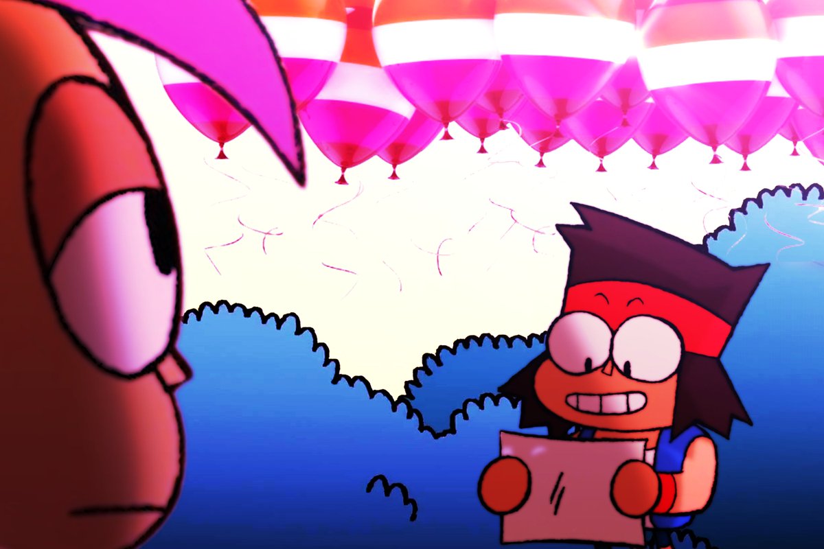 BFlashMerchant's tweet photo. Happy Pride Month, Enid! Did you really think I was gonna let this month pass by?! https://t.co/oIbWBDDZui