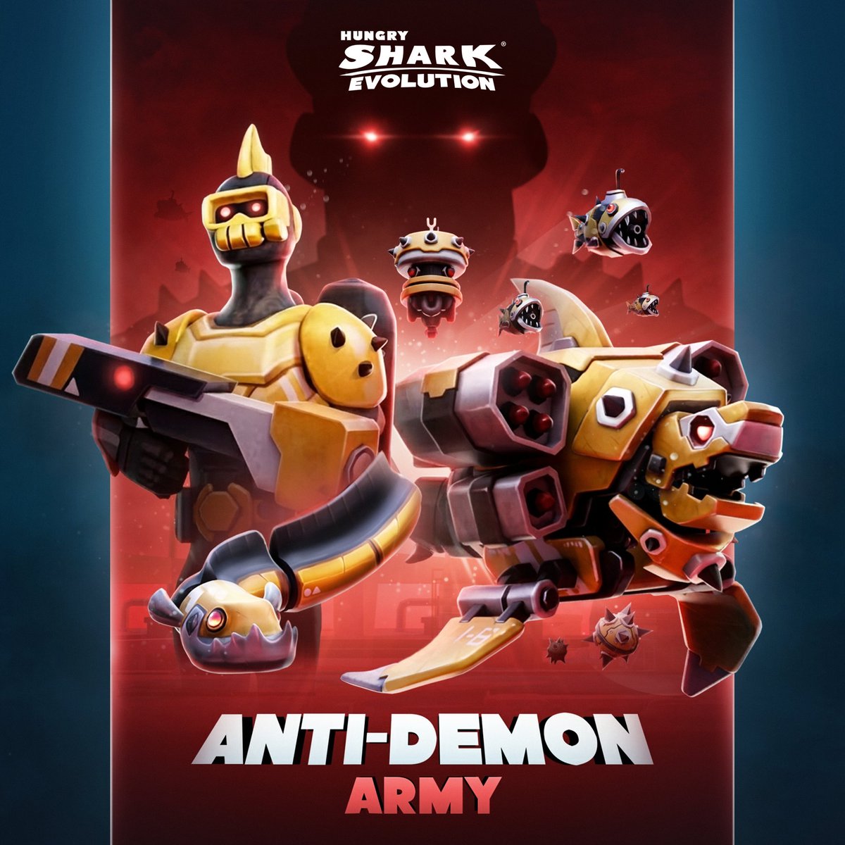 Hungry_Shark's tweet photo. Are you ready to fight newly upgraded Anti-Demon Army ?🤿 #HungrySharkEvolution https://t.co/7iXxtgOwoh