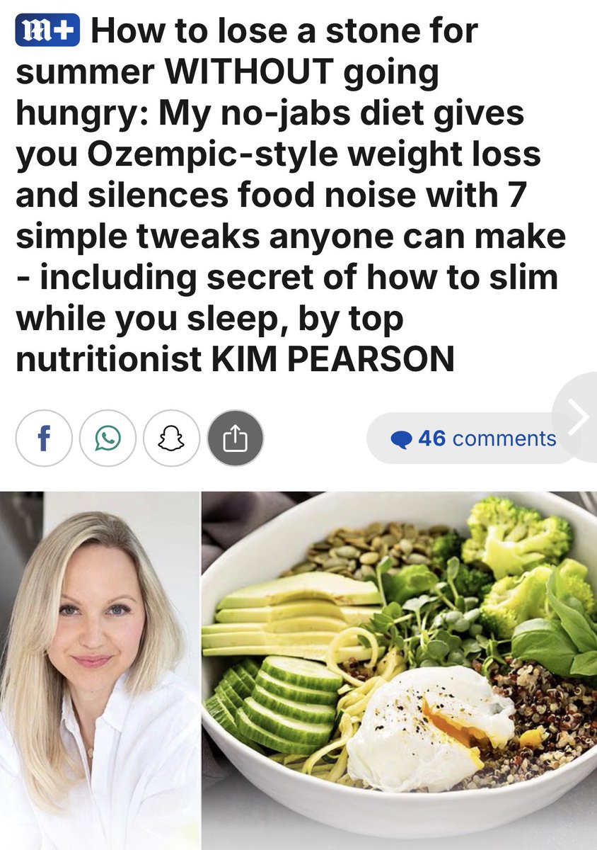 TBP_agency's tweet photo. In her latest Daily Mail piece, Kim Pearson shares how to achieve lasting weight loss without injections.
 
Read the full article and pre-order The Nozempic Diet, out 4 June: https://t.co/vautl3k2kZ https://t.co/nxGlbVbL96