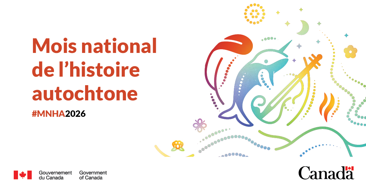 JusticeCanadaFR's tweet photo. (1/2) Le Mois national de l’histoire autochtone est l’occasion de rendre hommage au savoir, au leadership et à la mobilisation des Premières Nations, des Inuit et des Métis au Canada. #MNHA2026 https://t.co/YZ1OJWXnPu