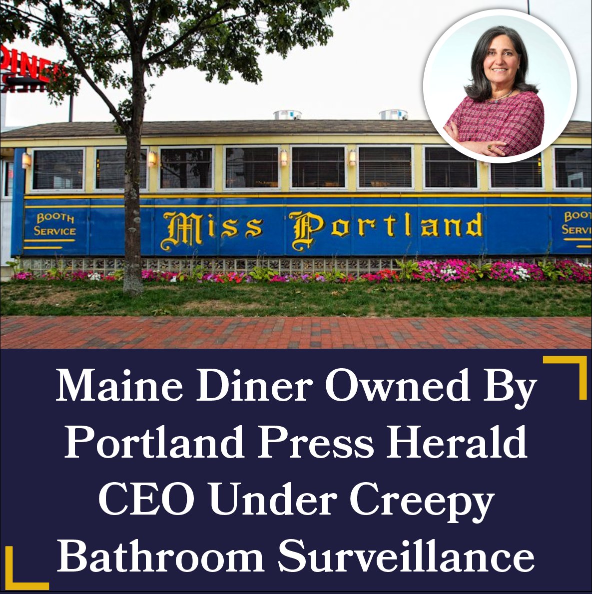 TheMaineWire's tweet photo. Portland PD has launched an investigation after a Miss Portland Diner customer reported finding a surveillance camera in the women's bathroom.

Story:
https://t.co/nW6LF1vTbe https://t.co/7owFQZJyyS
