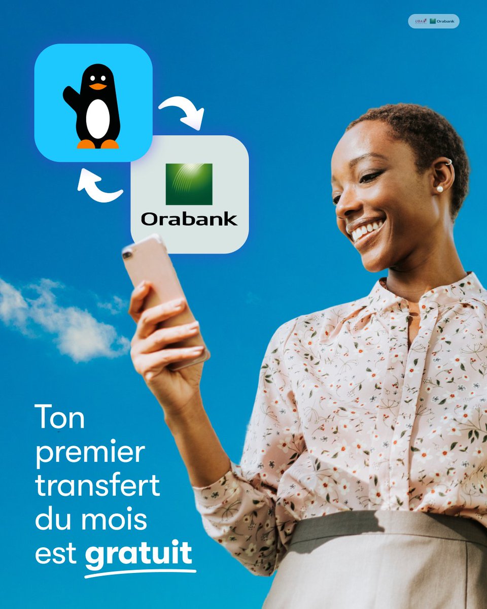 wavemm_mali's tweet photo. 💙 0 frais !
Avec le service Bank to Wallet Wave Mali x Orabank, votre premier transfert du mois est gratuit. 🎉
Qu'attendez-vous pour l'essayer ?
*
#WaveMali #Orabank #ikawariyitayé https://t.co/PMvUIPjUc0