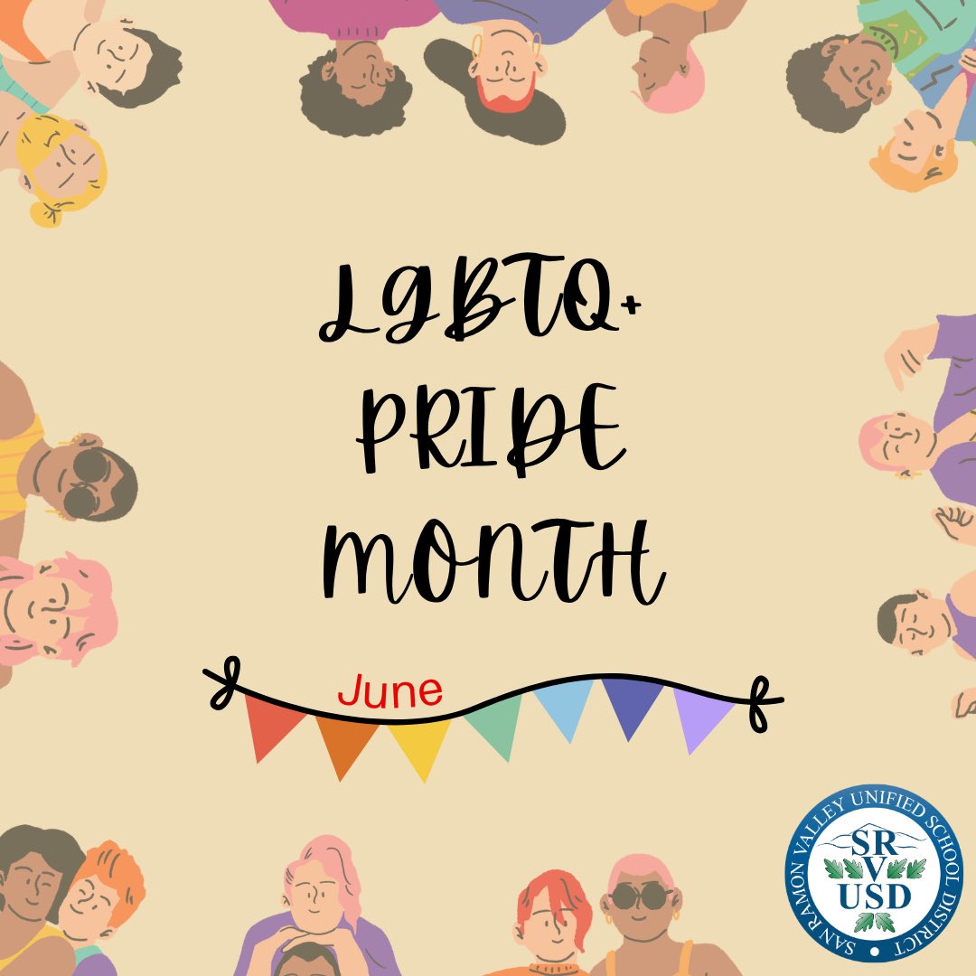 SRVUSD1's tweet photo. 🏳️‍🌈 As we enter Pride Month, we continue to support the LGBTQ+ community by including and honoring all. Together, let's build communities where everyone feels safe, valued, and seen. ✨ #WeAreSRVUSD https://t.co/F1ZEz2jO9X