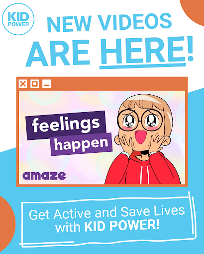 GoKidPower's tweet photo. Feelings DO happen, but what do we do about them?

Join Kid Power and @amazeorg as we navigate the emotional rollercoaster that is BEING A STUDENT.

⏩https://t.co/rFz37NTrRa https://t.co/AGlqlb6IvW