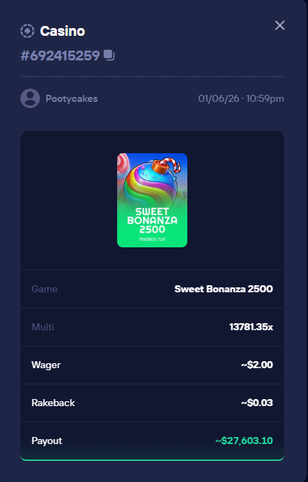 ReignStephan's tweet photo. HUGE HIT ON SWEET BONANZA 2500 @Duel 🔥

🔗https://t.co/DKZ7eNoGvN https://t.co/PcbZKoHb8x