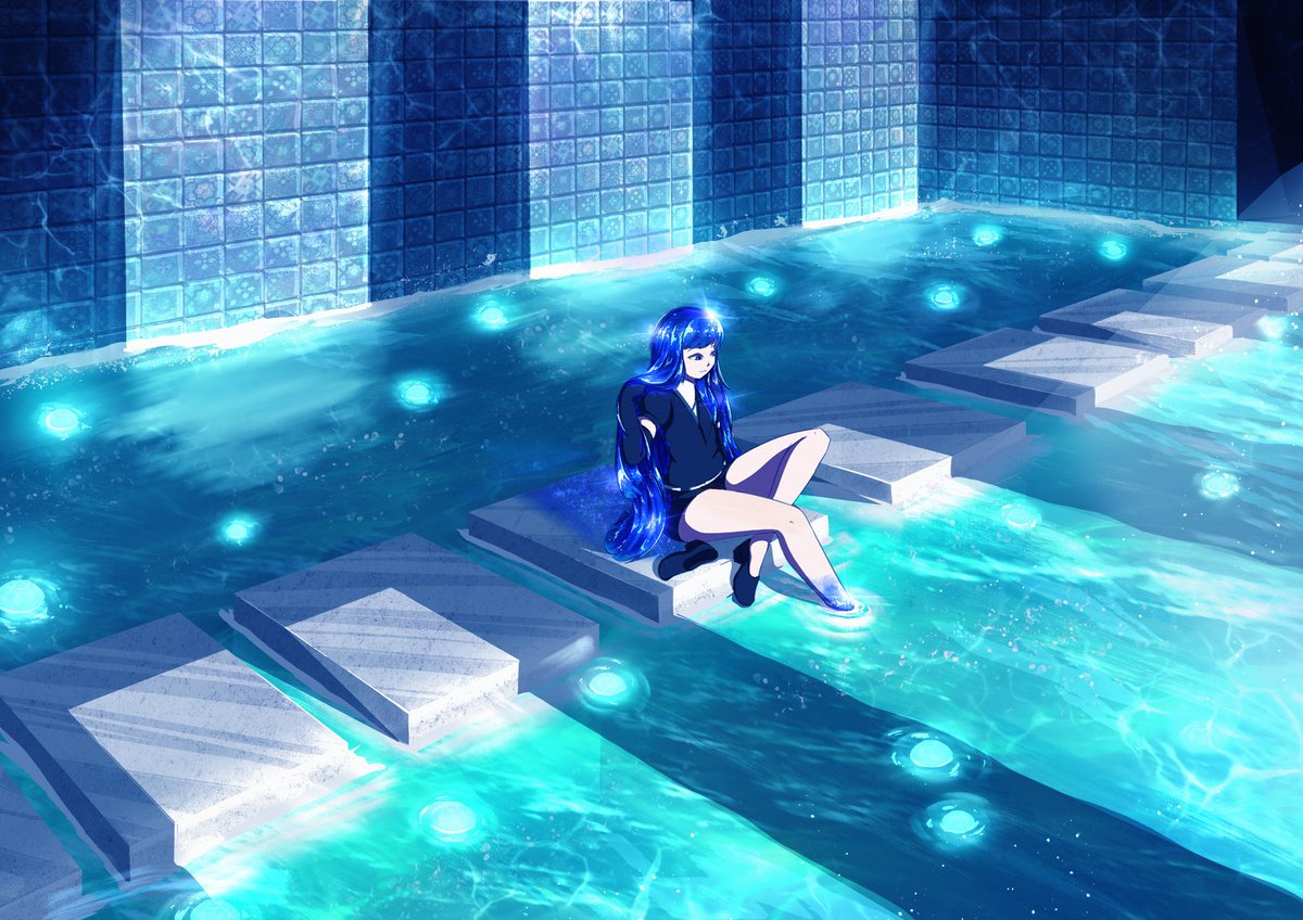 Toko_konnn's tweet photo. 思考の間の青~ 🌊
.
.
.
#絵 #宝石の国 #housekinokunifanart #landofthelustrous #housekinokuni https://t.co/o7c3sYgrh9