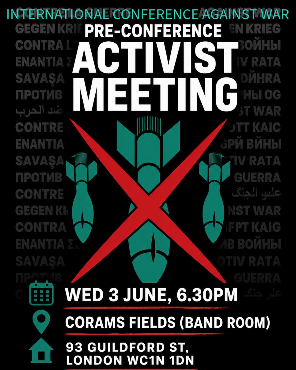 ChrisNineham's tweet photo. Londoners do come along to this if you  can. Help us to organise and publicise what will be a historic conference… https://t.co/xANiN6tPvH