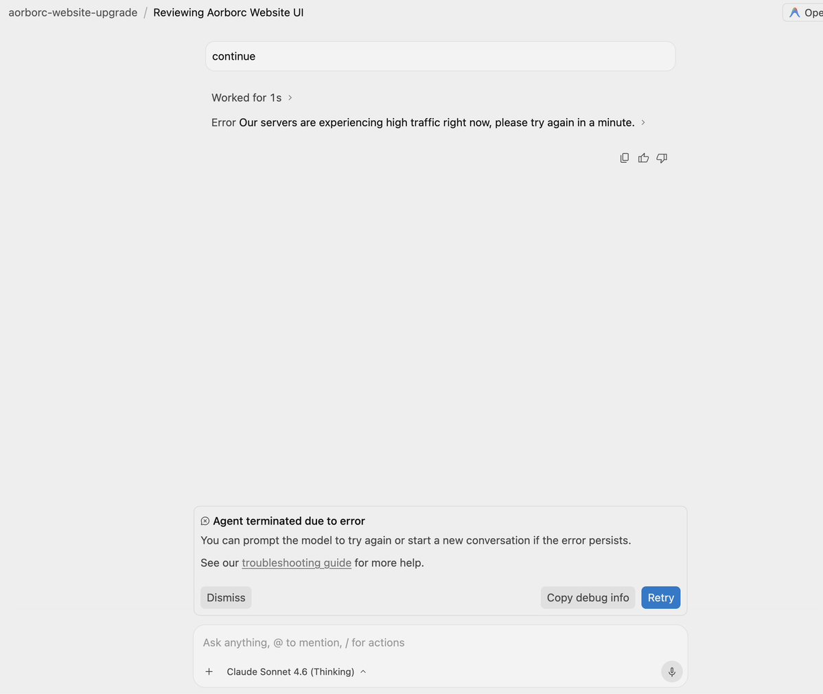 aorborcdevelops's tweet photo. I keep getting this error @GoogleAIStudio @antigravity https://t.co/gDMcaE1wkG