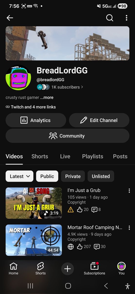 BreadLordGG's tweet photo. 1,000 Subsribers 🥳
Keep posting, you can do it! https://t.co/R0vNqG0fv7