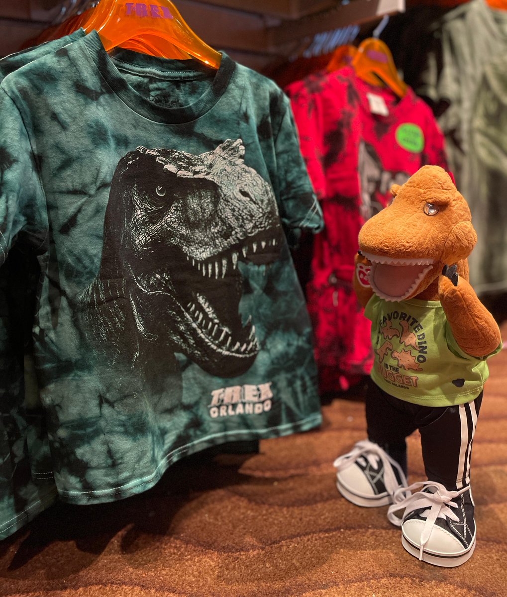 TRexCafe's tweet photo. Make National Dinosaur Day unforgettable. Build your own prehistoric pal at Build-a-Dino or pick up a t-rex tee for a roar-some souvenir! 🦖 https://t.co/lmtwBnTh84