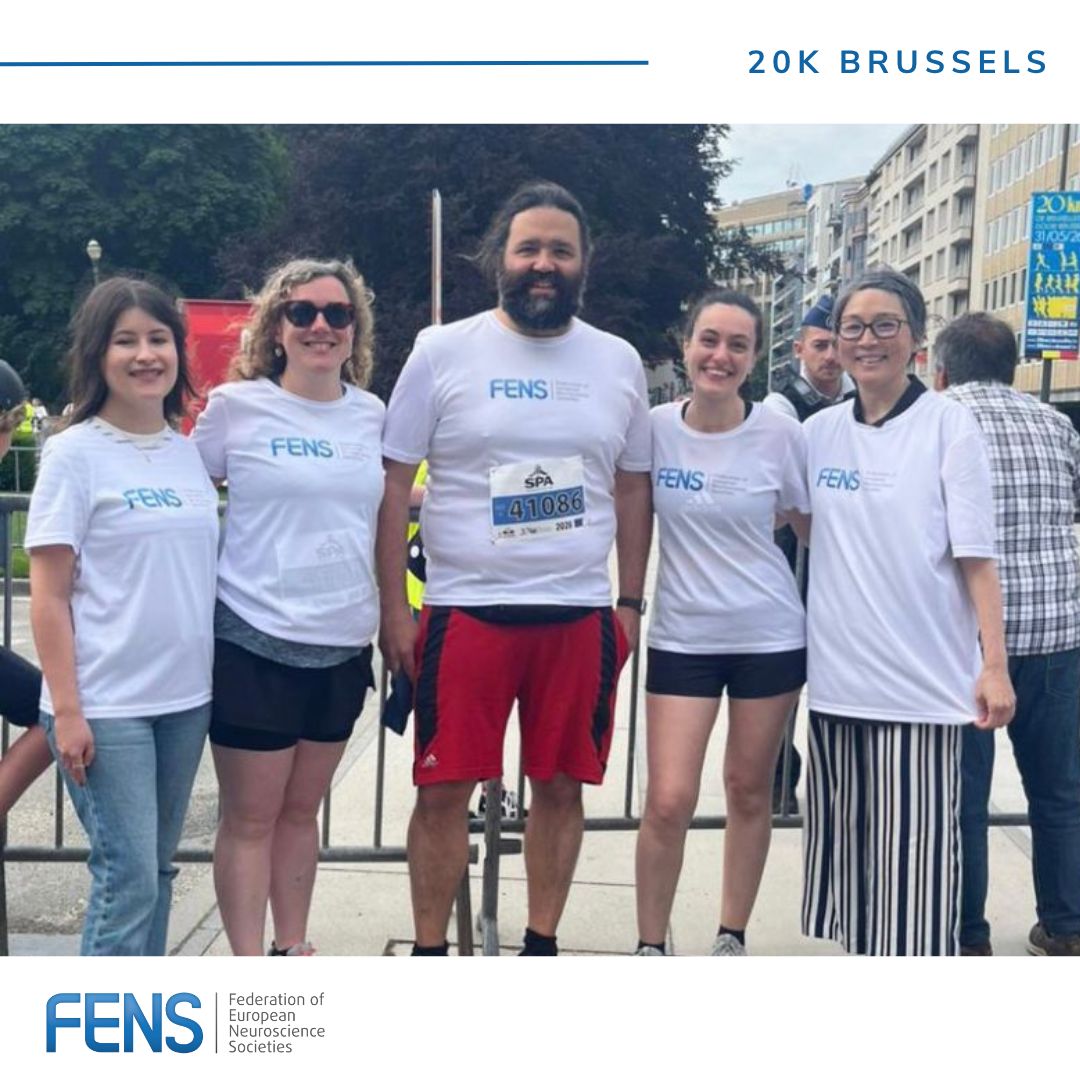 FENSorg's tweet photo. 🏃‍♀️ FENS at the Brussels 20K

Congratulations to our #FENSTeam runners for completing the Brussels 20K this Sunday and showing their support for neuroscience along the way! 🧠 https://t.co/P3dL7aToWN