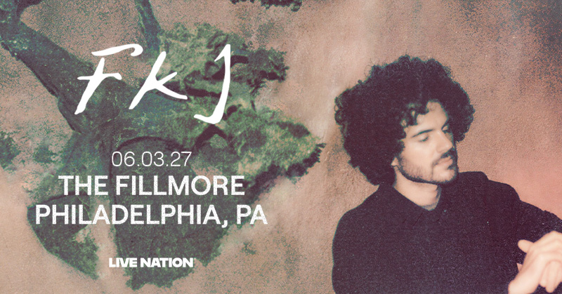 FillmorePhilly's tweet photo. JUST ANNOUNCED 🌱 FKJ - TYBER TOUR at The Fillmore Philly on June 3, 2027!

Tickets go on sale Friday, June 5 at 10AM

🎫 👉 https://t.co/7wT2pUukm4 https://t.co/ORAYkVmOu7