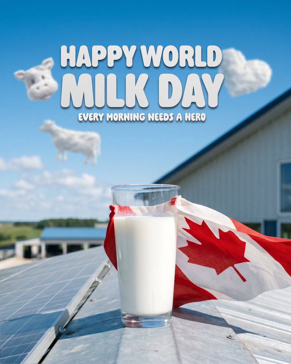 mpziad's tweet photo. On World Milk Day we celebrate the incredible dairy industry in Alberta and across Canada.

We continue to stand with all the hard working dairy farmers and workers across Canada. https://t.co/0luFAEHLUL