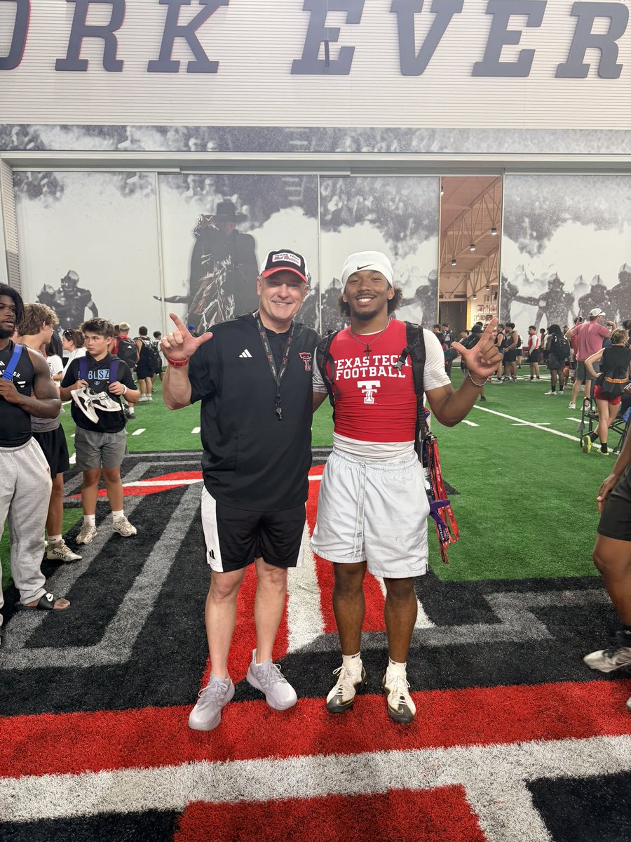 AavantClayton28's tweet photo. Blessed to have competed at Texas Tech yesterday. Grateful for the opportunity to work at RB, compete, and learn from an amazing coaching staff. Thank you to all the coaches for the time, instruction, and hospitality. Had a great time in Lubbock! #WreckEm #TexasTech #ATH #RB #AGTG

@GarretMcGuire @BnanceTTU @JoeyMcGuireTTU @jkbtjc_53 @TTU_SeanK 

@CoachTaylor_CT @ReddingQuevin @IamCoachJones4 @DavisKl15 @Coach_KNguyen @CoachClark6 @tljohnson18 @MathisGaius