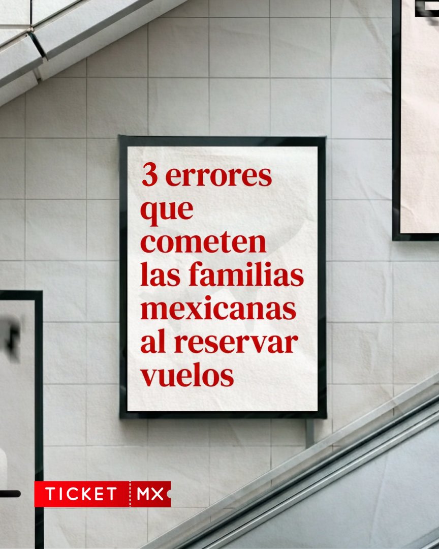 ticket_mx_'s tweet photo. Una familia de 4 paga 6,000-12,000 pesos de más por viaje. Tres errores que se pueden corregir.
Tickets te muestra la tarifa familiar. Link en bio ✈️
#viajeenfamilia #vuelosbaratos #mexico #familyflight https://t.co/0s2nV43GAv