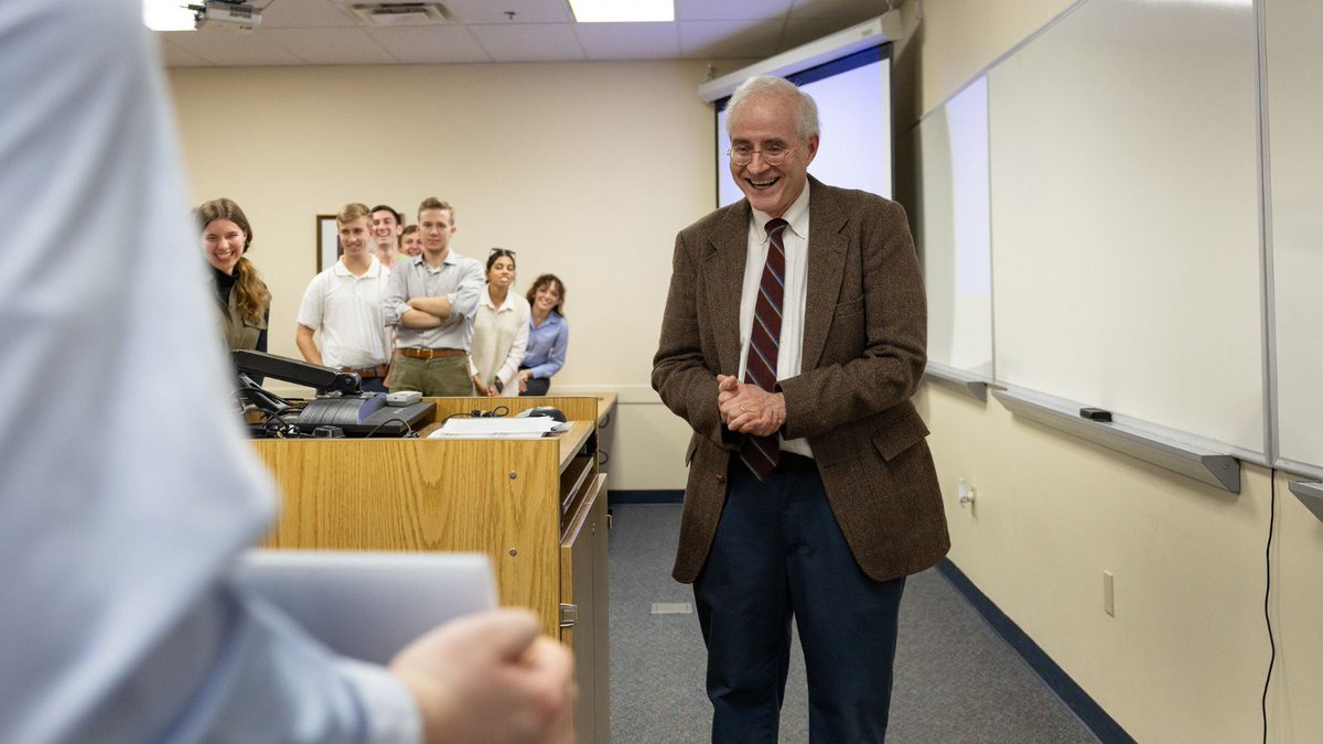 patrickhenrycol's tweet photo. Dr. Rob Spinney has retired after more than 20 years of service to the College. He has shaped countless lives through his teaching, mentorship, and friendship.

Enjoy our "Thank you, Dr. Spinney" tribute video, article, and slideshow: https://t.co/n47C0SamWc https://t.co/qsDTcixhgt