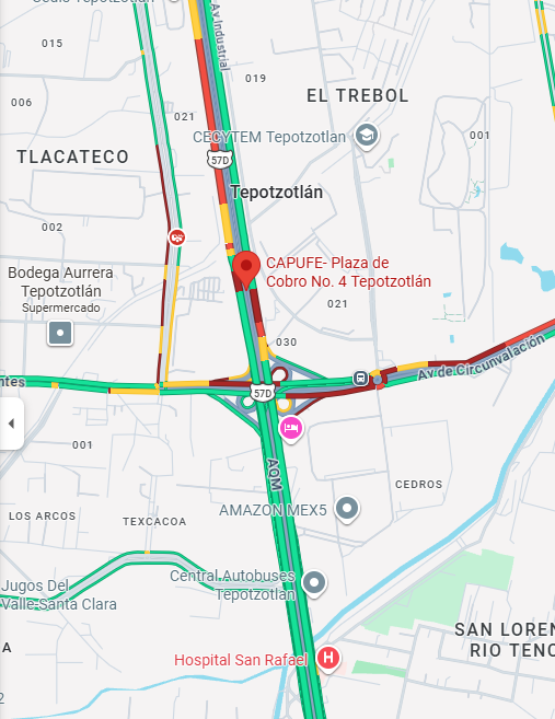 CENTRALKOF's tweet photo. @CAPUFE Buenos días, continua el bloqueo en la caseta? se visualiza poco trafico y sin ruta cerrada. https://t.co/eUtYIxpDzB