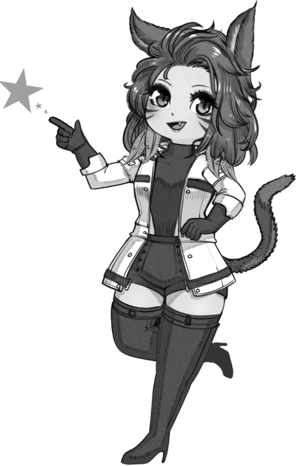 Takomunch's tweet photo. Getting back to dabbling frens in my discord ouo #FFXIVART #miqote #FFXIV #FF14 https://t.co/y8tQfIZhU1