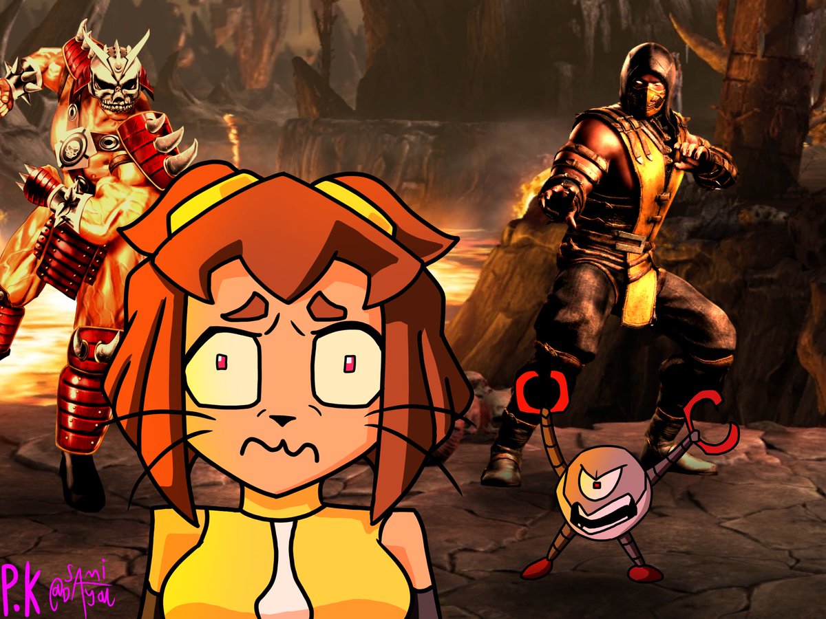 DayalSami's tweet photo. Kit and Kaboodle shenanigans part 4 

#gameoverse #glitchprodutions #fanart https://t.co/dQhLAXhtPm
