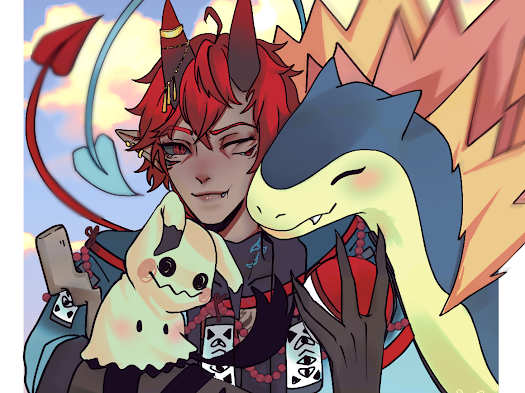 oddvt_'s tweet photo. Good morning cutie ~ your pretty boy is awake!

Come hang out with me this morning and grind some games?

It’s Pride month after all 👹🍖

🔗 in bio

art: xai_ice https://t.co/riA2sICTLE