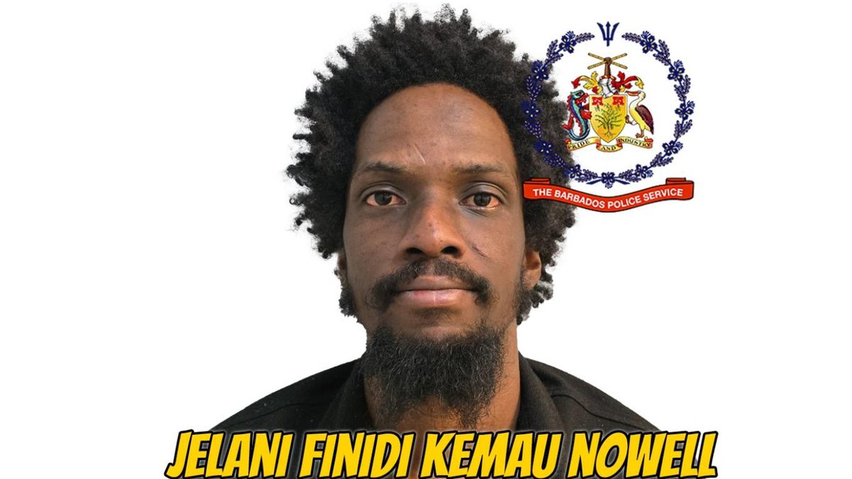 CBCBARBADOS's tweet photo. The Barbados Police Service Major Crime Unit has arrested and formally charged Jelani Finidi Kemau Nowell, 26, of Cliffden, Church Village, St Philip, with the following offences murder and conspiracy to murder. https://t.co/EfZhnLyuN8

#CBCNewsBB #CBCNewsBarbados https://t.co/E9k9UyDlEV
