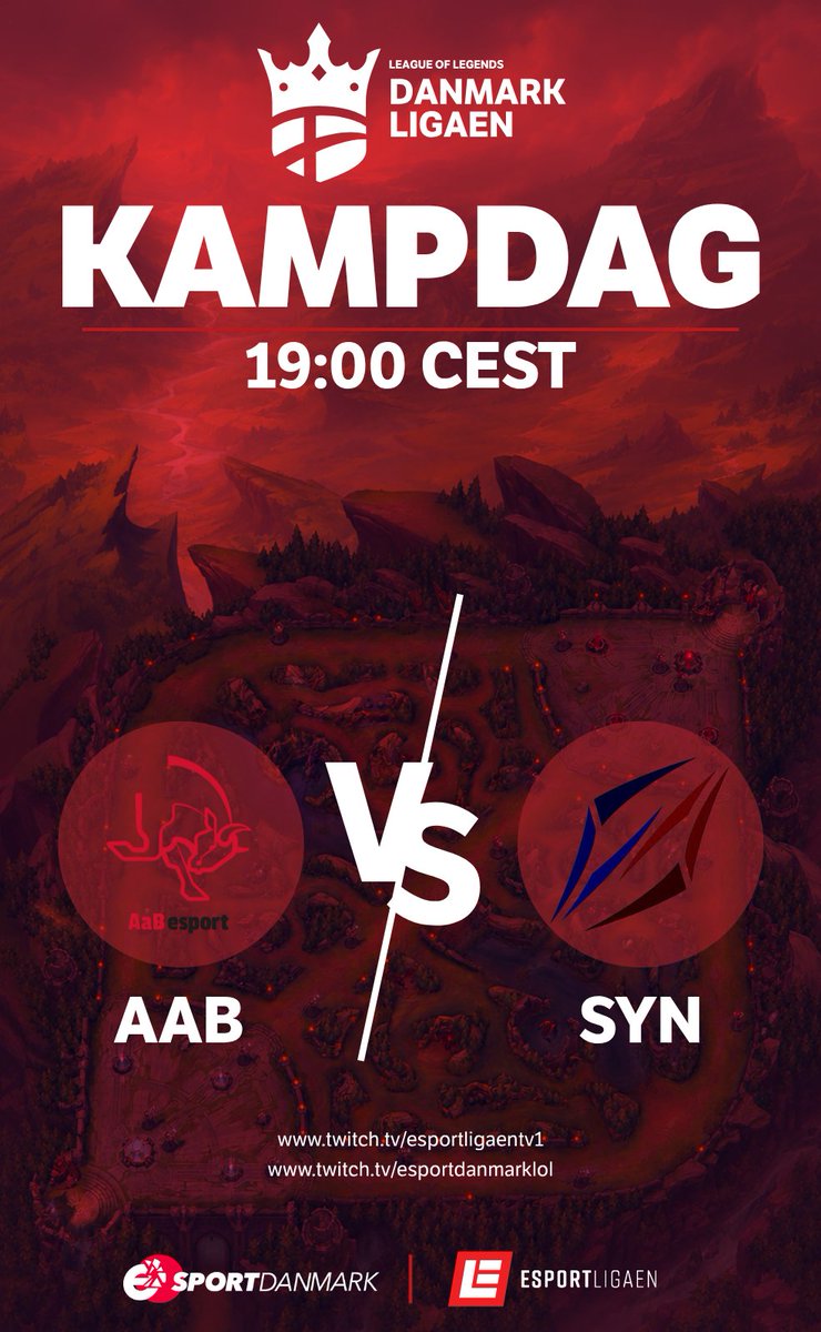 LoLDanmark's tweet photo. I aften viser vi sæsonens første kamp! 💕
@AaBesport vs. @Team_Synergize 

Se med klokken 19:00 på:
https://t.co/qm21nTJcWv
https://t.co/2oEUVr65kG https://t.co/lPgbEP5C6t