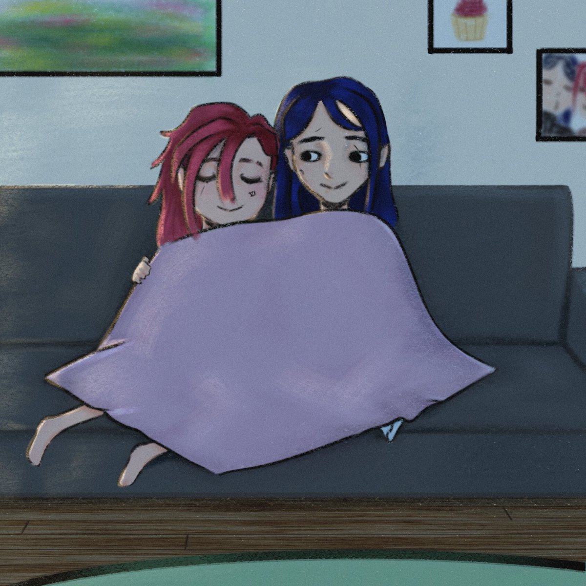Leonarda_Rawr's tweet photo. Day 1 of #caitvifluffweek "cosy date" ✨️ #Caitvi https://t.co/TIcdH8cimk