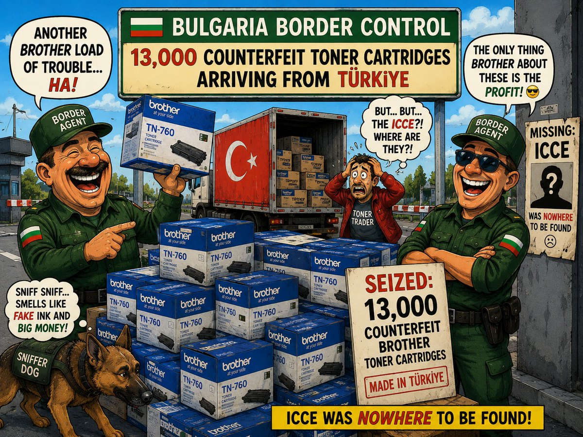 tonernews's tweet photo. BREAKING NEWS: Bulgaria Border Agents Seize 13,000 Counterfeit BROTHER Toner Cartridges Arriving from Türkiye / EU Gov. Sends Warning to China’s TEMU With €200 Million Fine / HP Q2 2026: Print Revenues Flat at $4.2 Billion.
https://t.co/QciCsQM62u
#print #printer #toner https://t.co/0kIynpUDcE